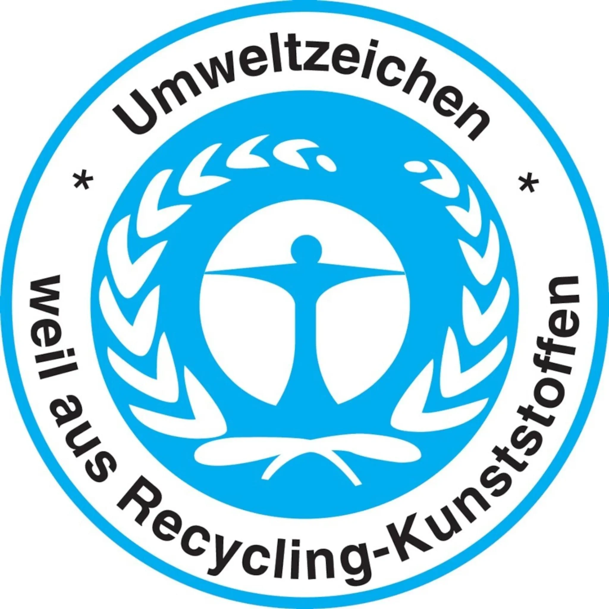 Baueimer 20 l – aus Recycling-Kunststoff, schwarz